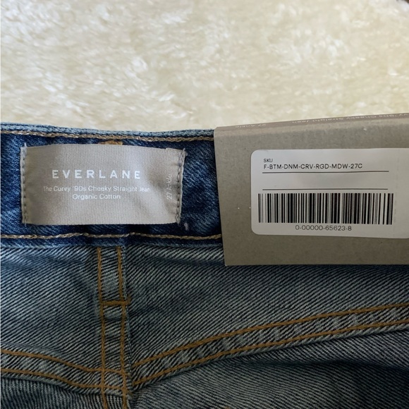 ⬇️NWT Everlane The Curvy 90’s Cheeky Straight Ankle Jeans High Rise 100% Cotton - Picture 5 of 6